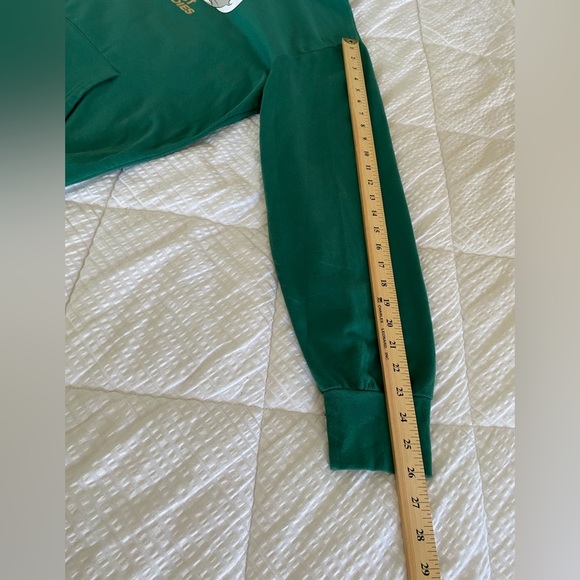 Graphic Print Tom & Jerry Pullover Hoodie Sweatshirt Pouch Pocket Green L - Picture 8 of 12